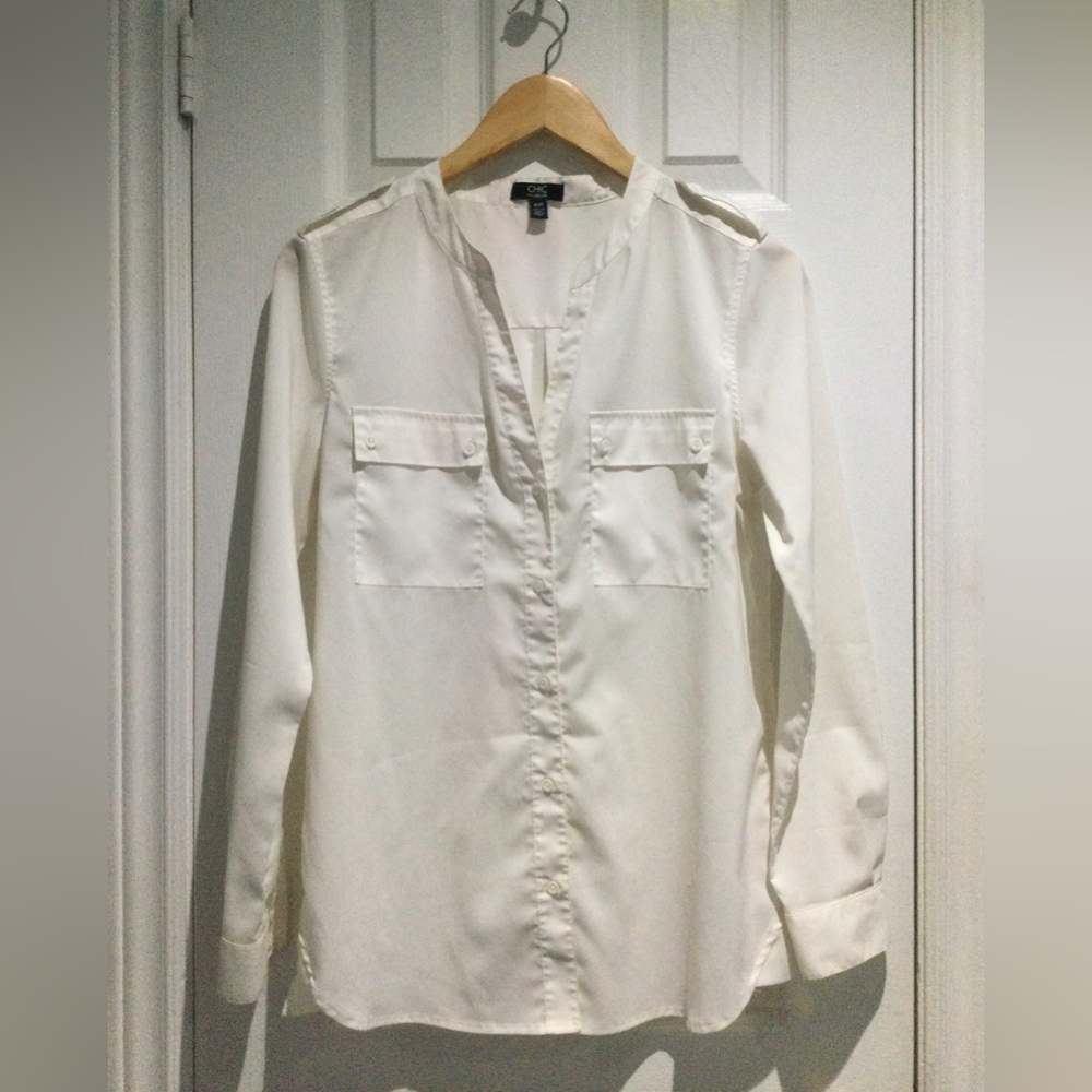 Chic By Jacob Cream Blouse